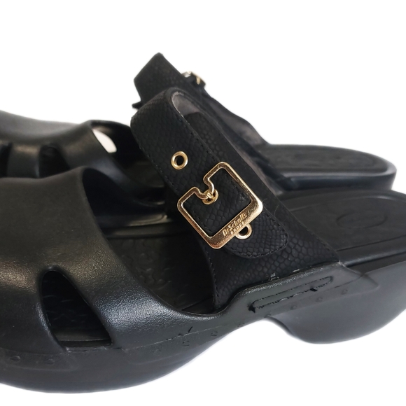 DR. SCHOLL'S Women's Black Dance On Strap Slip On Clogs Size 11M - Picture 4 of 10